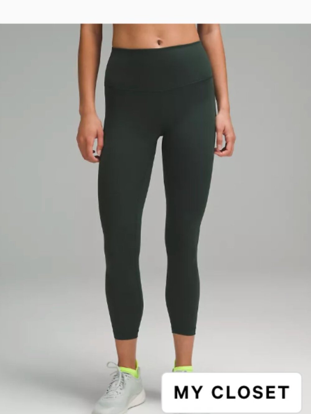 Lululemon Wunder Train High-Rise Tight 25" in Legacy Green Size 2